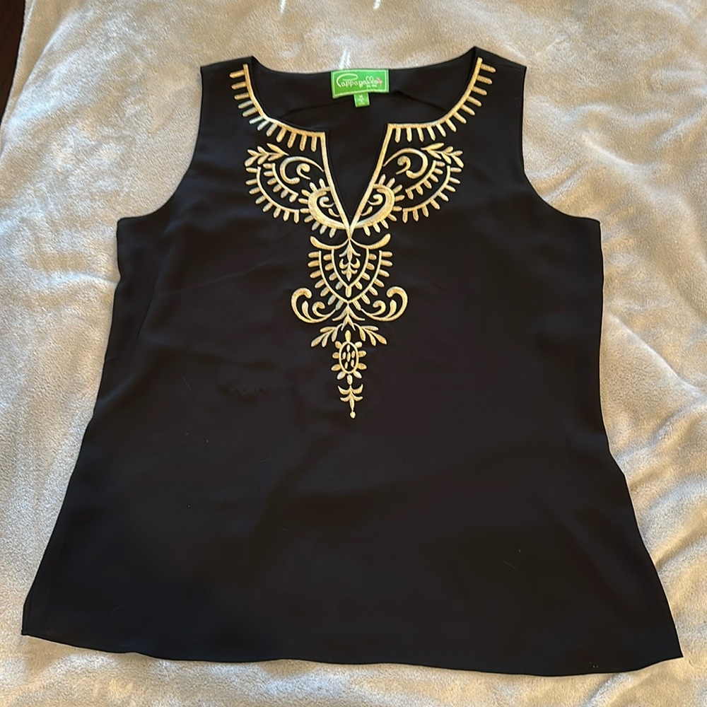 Papagallo sleeveless blouse